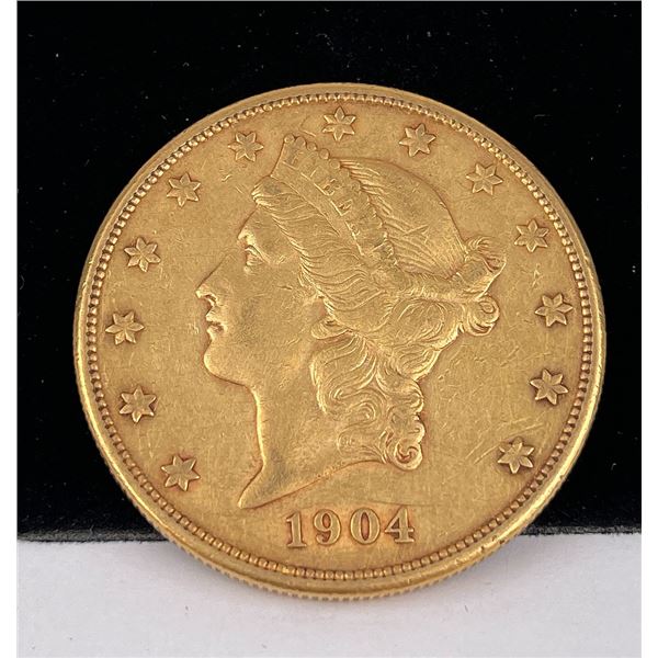 1904 S $20 US Liberty Head Gold Coin
