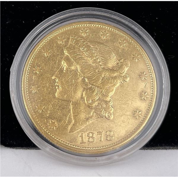 1878 S $20 US Liberty Head Gold Coin