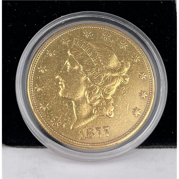 1877 S $20 US Liberty Head Gold Coin