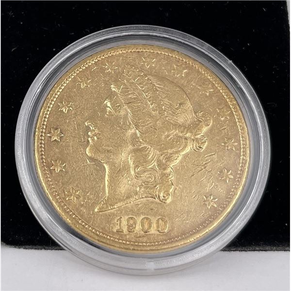 1900 S $20 US Liberty Head Gold Coin