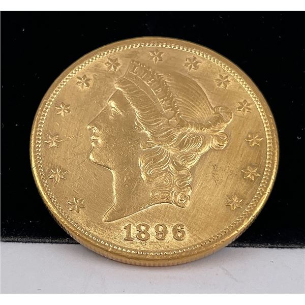 1896 $20 US Liberty Head Gold Coin