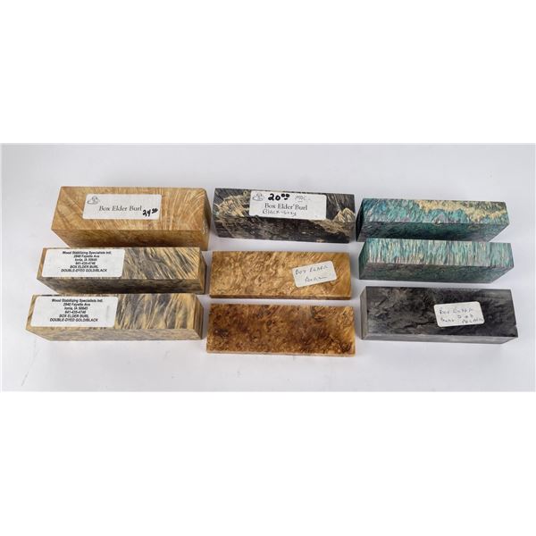 Lot of Stabilized Wood Knife Scales