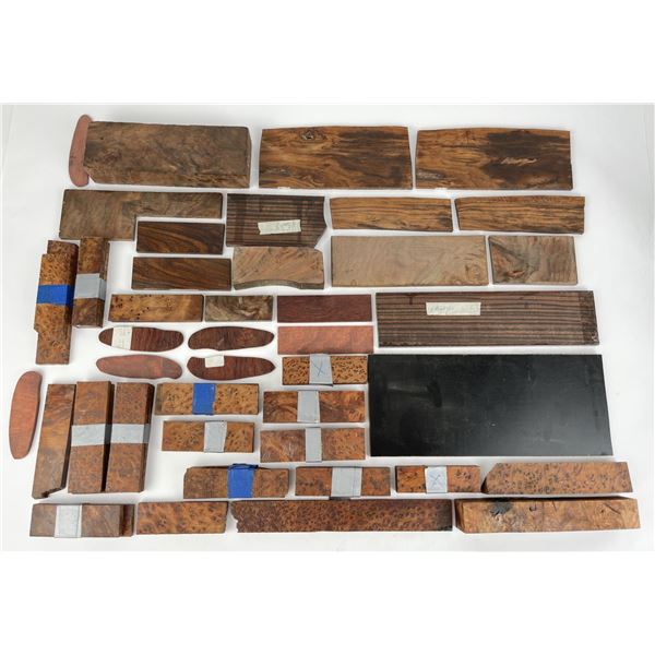 Lot of Wood Knife Scales