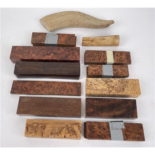 Lot of Wood Knife Scales