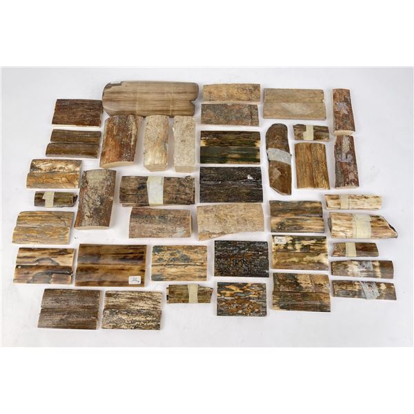 Fossil Mammoth Tusk Knife Handle Scales