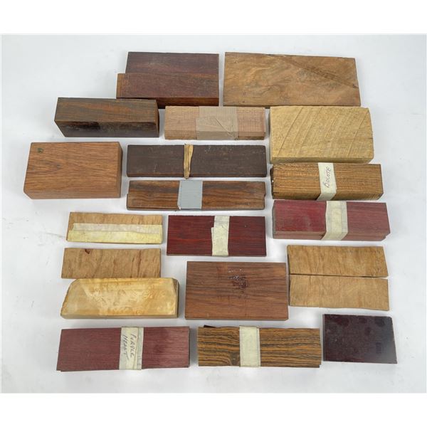 Lot of Wood Knife Scales Handle Material