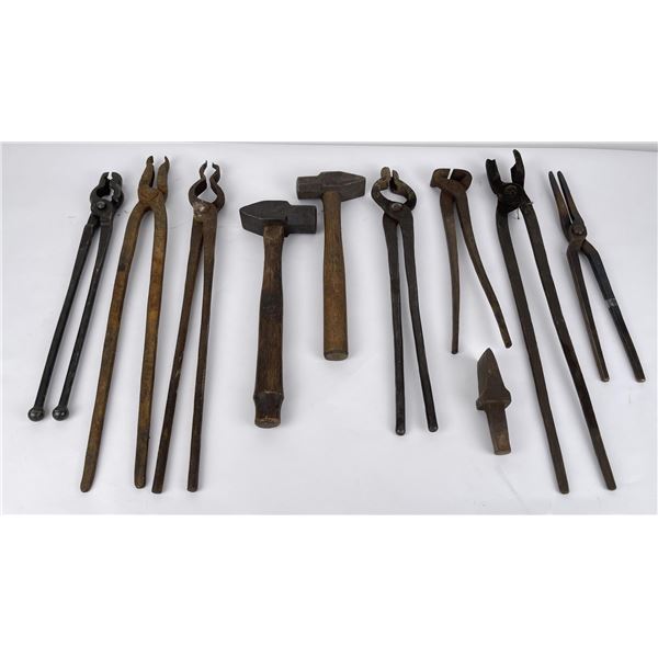 Group of Blacksmith Forge Tools