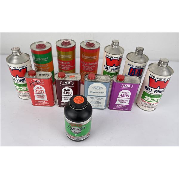 Large Group of Pistol and Rifle Powder