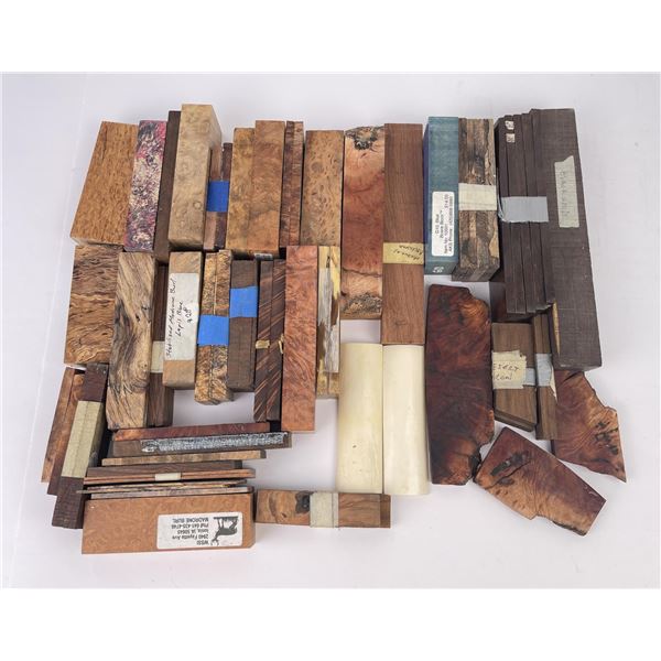 Lot of Wood Knife Scales Handle Material