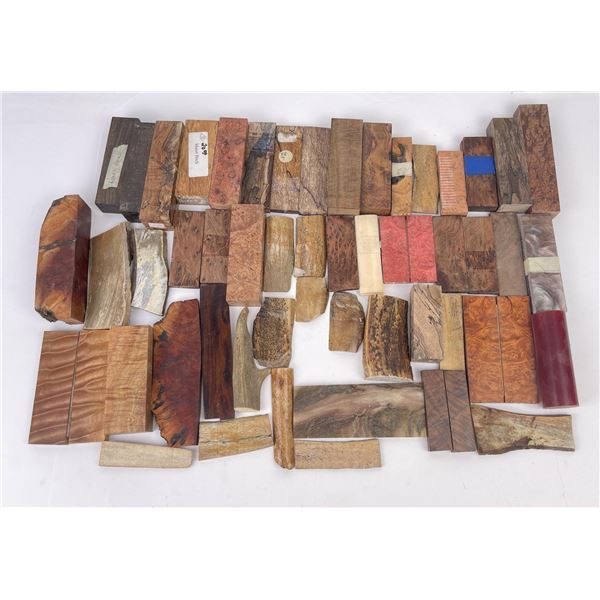 Lot of Wood Knife Scales Handle Material