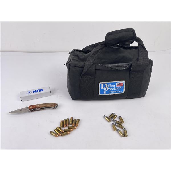 Bag of Reloaded 9mm Pistol Ammo