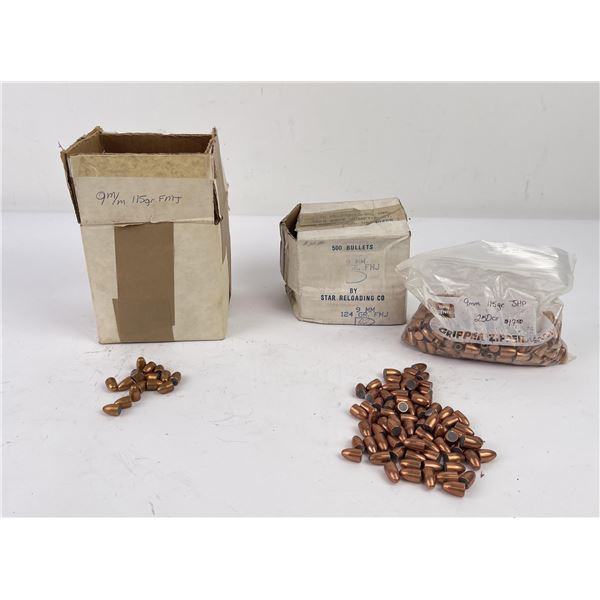 1250 9mm Reloading Bullets