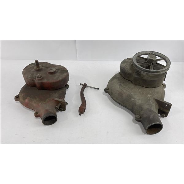 Pair of Antique Blacksmith Forge Blowers