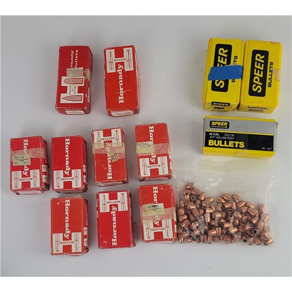 .45 Caliber Reloading Bullets