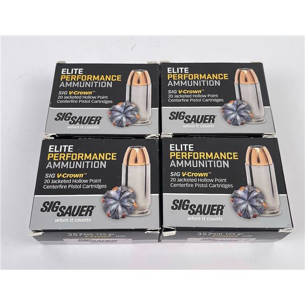 80 Rounds Sig Sauer .357 Sig Ammo