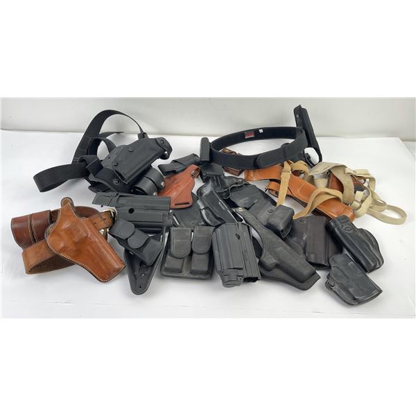 Large Grouping of Pistol Holsters