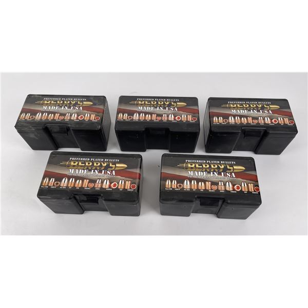 1250 Rounds 9mm 115gr Berry's Bullets