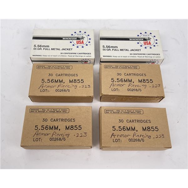 160 Rounds .223 5.56mm Rifle Ammo