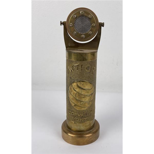 Phenomenal WW2 Trench Art Microphone