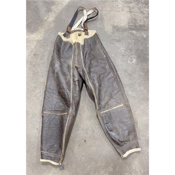 WW2 Leather Flight Trousers Pants Type A-3