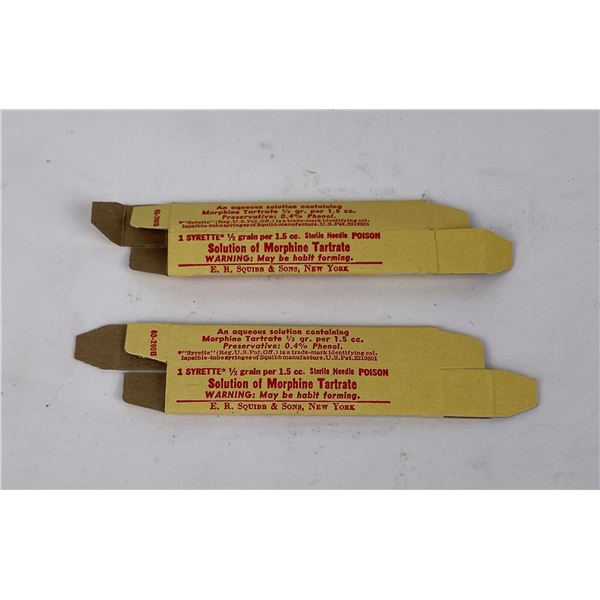 WW2 Army Airborne Morphine Boxes