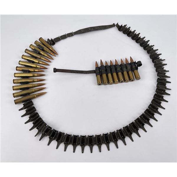 Group of WW2 Nazi German MG34 Linked Bullets