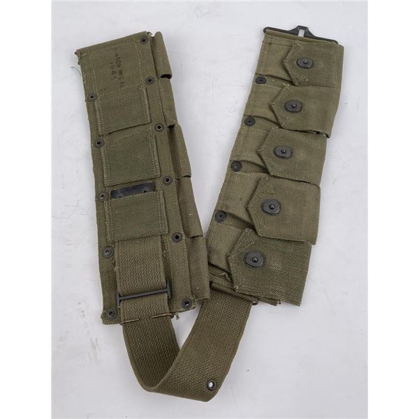 WW2 Green M1 Garand Cartridge Ammo Belt