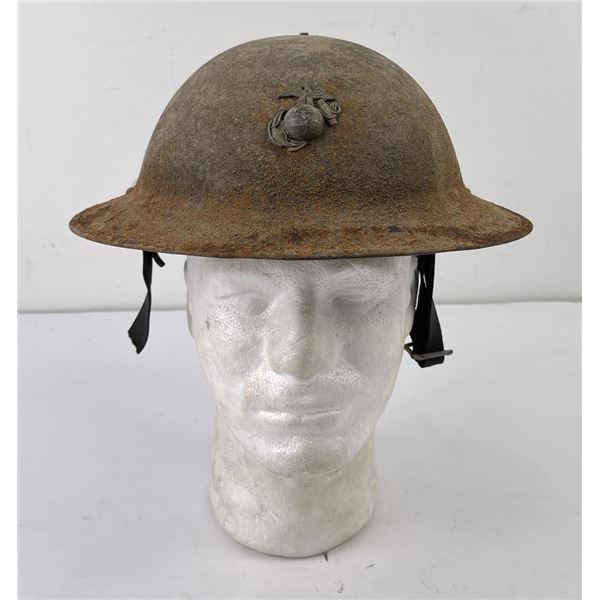 Rare WW1 USMC Marine Corps Doughboy Helmet