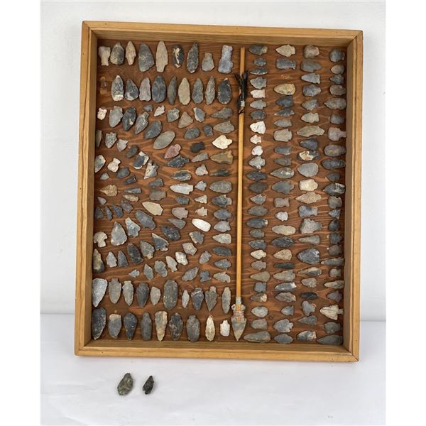 Indian Stone Arrowhead Collection Board