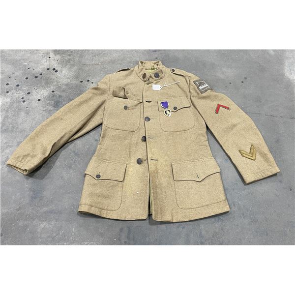 80th 317th Infantry Purple Heart Uniform WW1