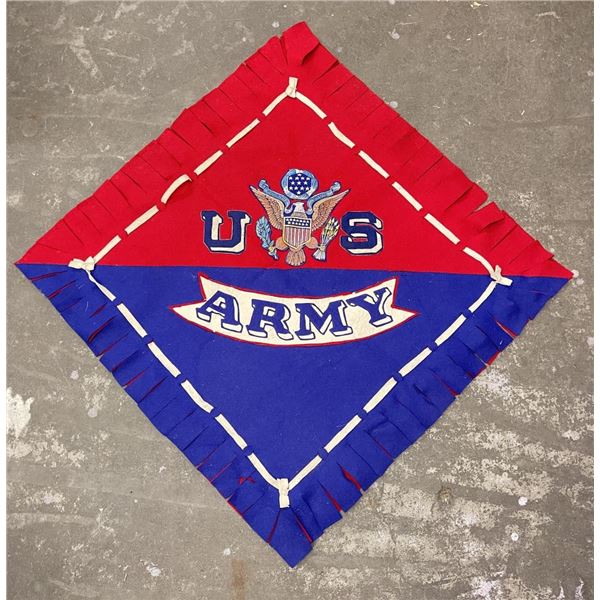 WW1 US Army Felt Pillow Case