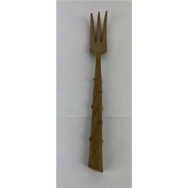 American Indian Carved Wood Fork