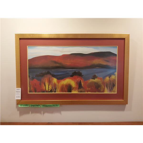 Georgeia O'keefe Framed Art Cat A