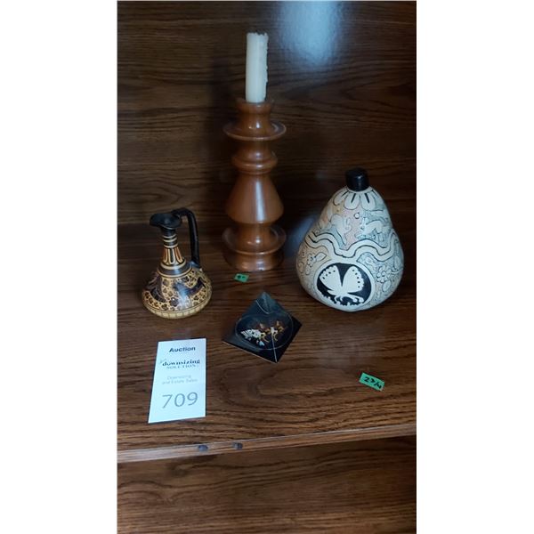 Wood turned Candle Holder and more A