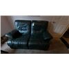 Image 3 : Jaymar Reclining Leather Love Seat. Cat C
