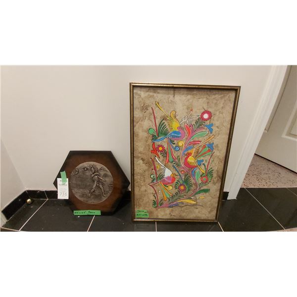 Framed Mexican Art Cat A