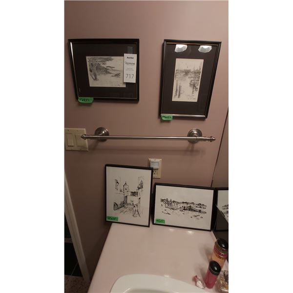 Signed and Framed Art Cat A