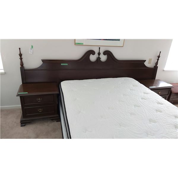 King Size Bed Frame, Night Stands & Queen Bed Cat C