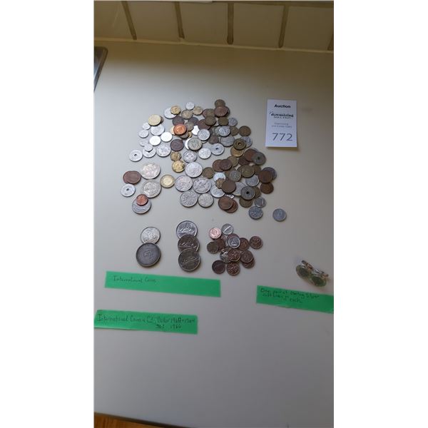 Sterling Silver Cuff Links & Coins Cat A