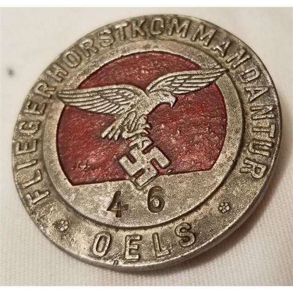 WW2 WWII Nazi German Third Reich Luftwaffe OELS lapel button hole pin badge