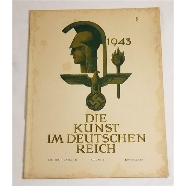WW2 WWII Nazi German Third Reich Art house book Die Kunst im Deutschen Reich Nov 1943