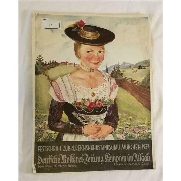 WW2 WWII German Nazi German Third Reich Book Deutsche Molkerei Zeitung 1937 Newspaper Magazine