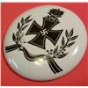 Image 2 : WW2 WWII Nazi German Knights Iron Cross w oak leaves Third Reich Porcelain disc