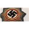 Image 3 : WW2 WWII Nazi German cross in gold Third Reich cloth Medal award
