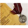 Image 2 : WW2 WWII Nazi German Russian Front Third Reich Medal award w document