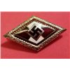 Image 1 : WW2 WWII Nazi German HJ Hitler Youth Third Reich golden members badge pin