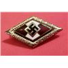 Image 2 : WW2 WWII Nazi German HJ Hitler Youth Third Reich golden members badge pin
