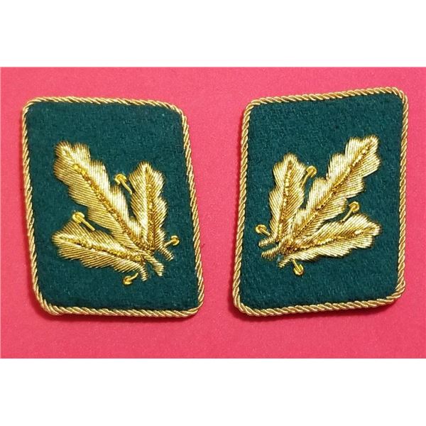 WW2 WWII Nazi German SS Police collar tabs Third Reich officers patches w RZM tag