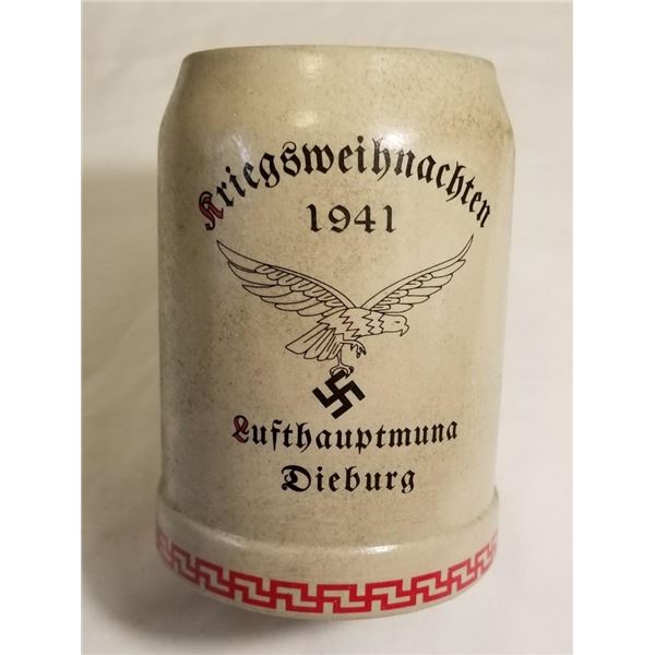 WW2 WWII Nazi German Third Reich Luftwaffe Beer Stein Mug Christmas 1941