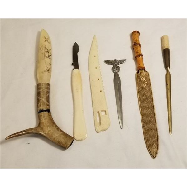 WW1 & WW2 Imperial + Third Reich Nazi German Officers letter openers